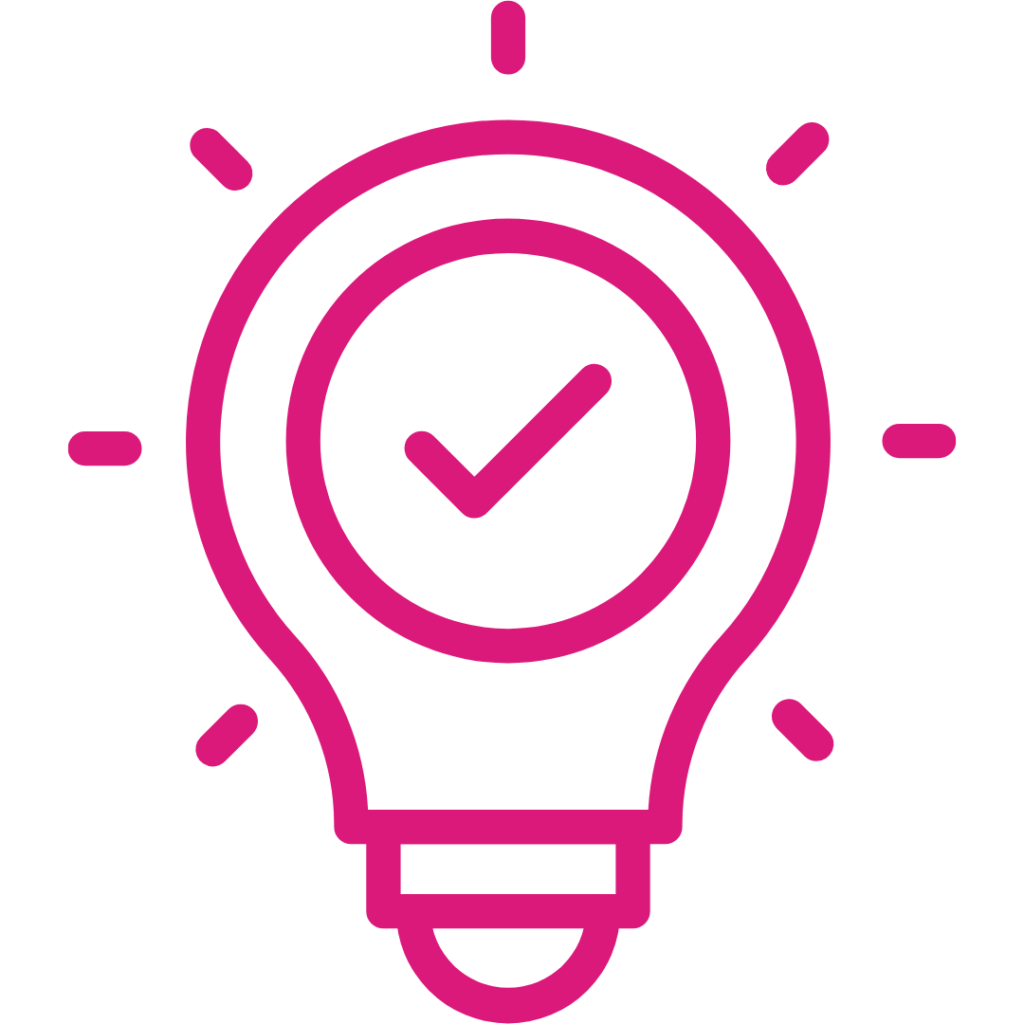 Icône d'ampoule pour illustrer la phase d'analyse lors des bilans chez Cani'Sens éducation canine à Roanne